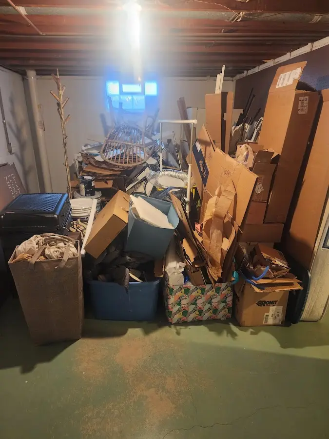 Roll-off dumpster container at job site for Construction Dumpster Rental in Cushing